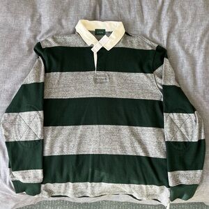 New J Crew Striped rugby long sleeve shirt